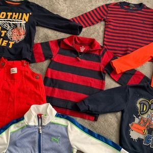Boys/Toddlers Long Sleeve Shirts and Jumpsuit